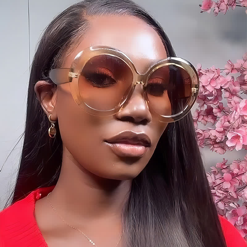 Spykay™ SG60881 Round Frame Hipster Oversized Sunglasses