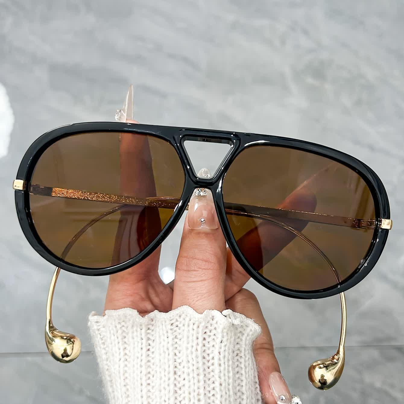 Spykay™ SG60673 Double Bridges Metal Temples Aviator Sunglasses - image 17