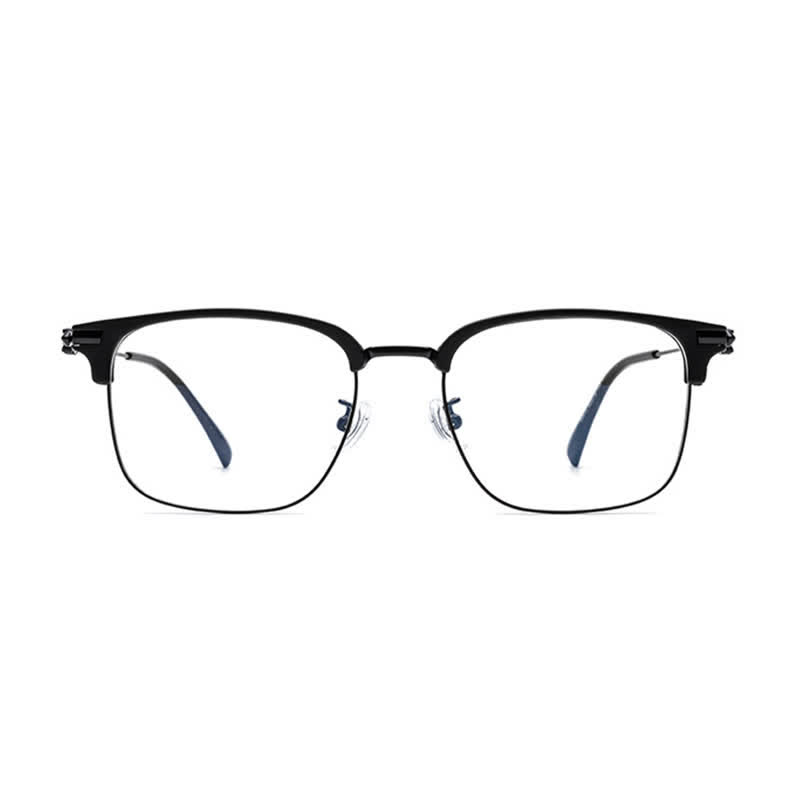Spykay™ EG26924 Retro Gothic Cross Unisex Square Frame Anti-blue Light Browline Glasses - image 2