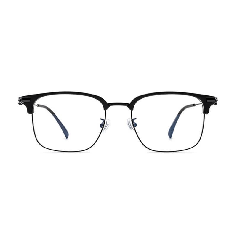 Spykay™ EG26924 Retro Gothic Cross Unisex Square Frame Anti-blue Light Browline Glasses - image 2