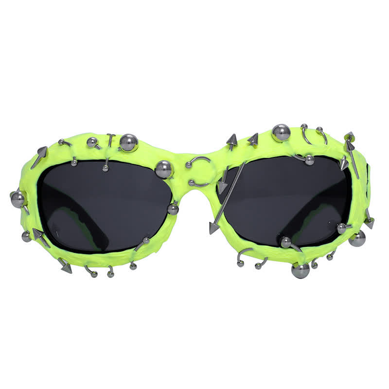 Spykay™ SG60924 CyberPunk Style Irregular Shaped Rivet Decor Sunglasses for Party - image 28