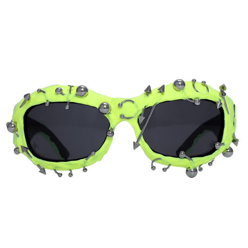 Spykay™ SG60924 CyberPunk Style Irregular Shaped Rivet Decor Sunglasses for Party - image 28
