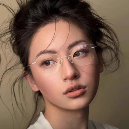 Spykay™ EG26889 Butterfly Titanium Frame Anti-blue Light Rimless Glasses - image 3