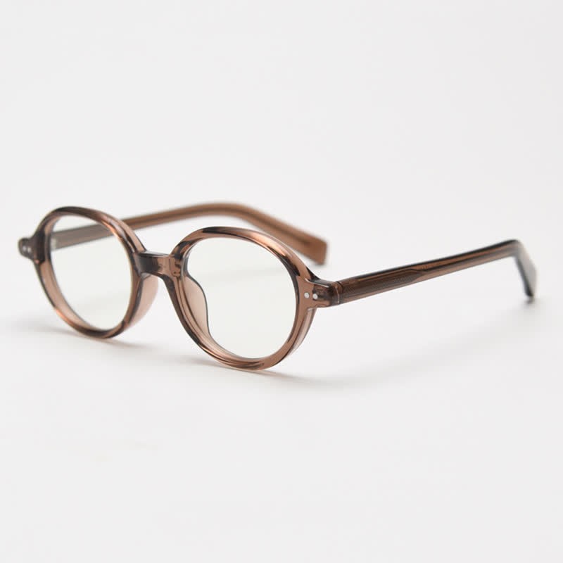 Spykay™ EG26838 Retro Round Frame Anti-blue Light Glasses - Brown - image 11