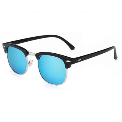 Spykay™ SG60929 Semi-Rimless Polarized Square Frame Browline Sunglasses for Fishing&Driving - Blue/Silver - image 23