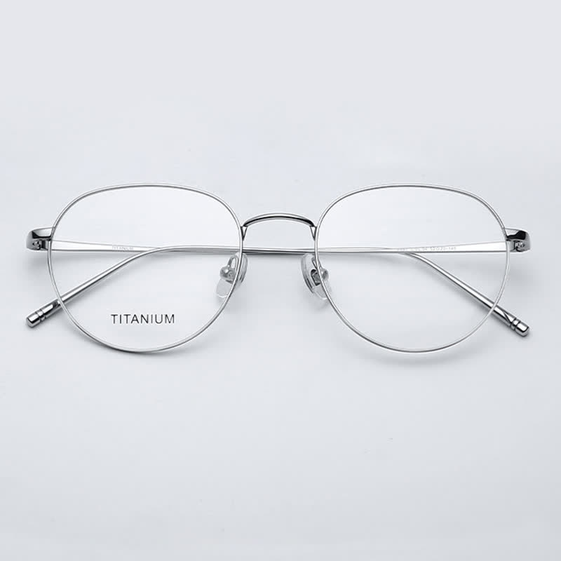 Spykay™ EG26857 Round Titanium Lightweight Frame Anti-blue Light Simple Glasses - image 8