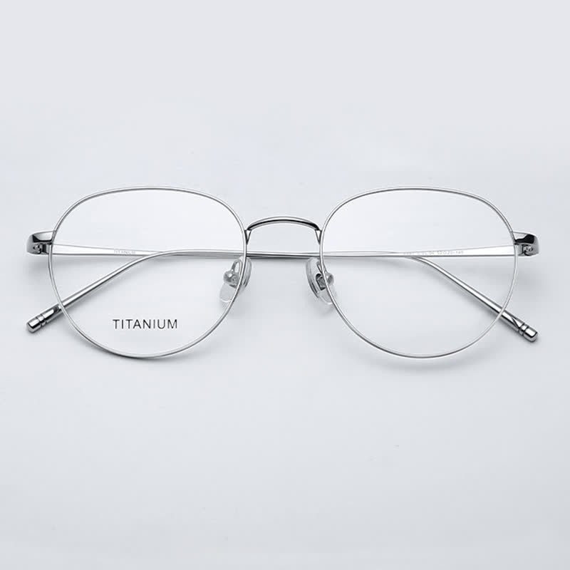 Spykay™ EG26857 Round Titanium Lightweight Frame Anti-blue Light Simple Glasses - image 8