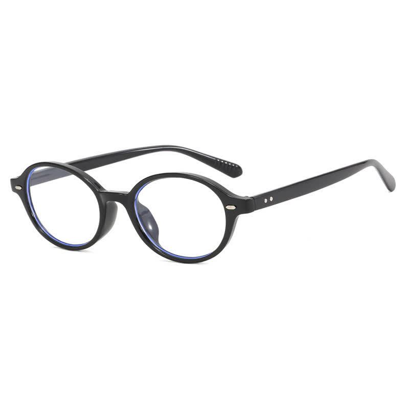 Spykay™ EG60680 Vintage Oval Frame Anti-blue Light Eyeglasses - Black - image 7