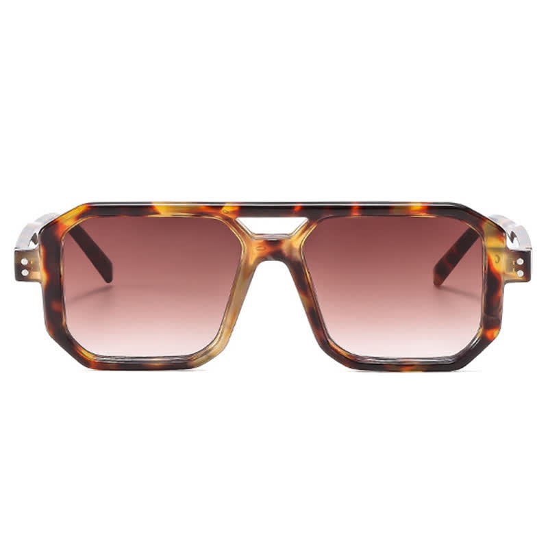 Spykay™ SG60875 Trendy Square Frame Double Bridges Sunglasses