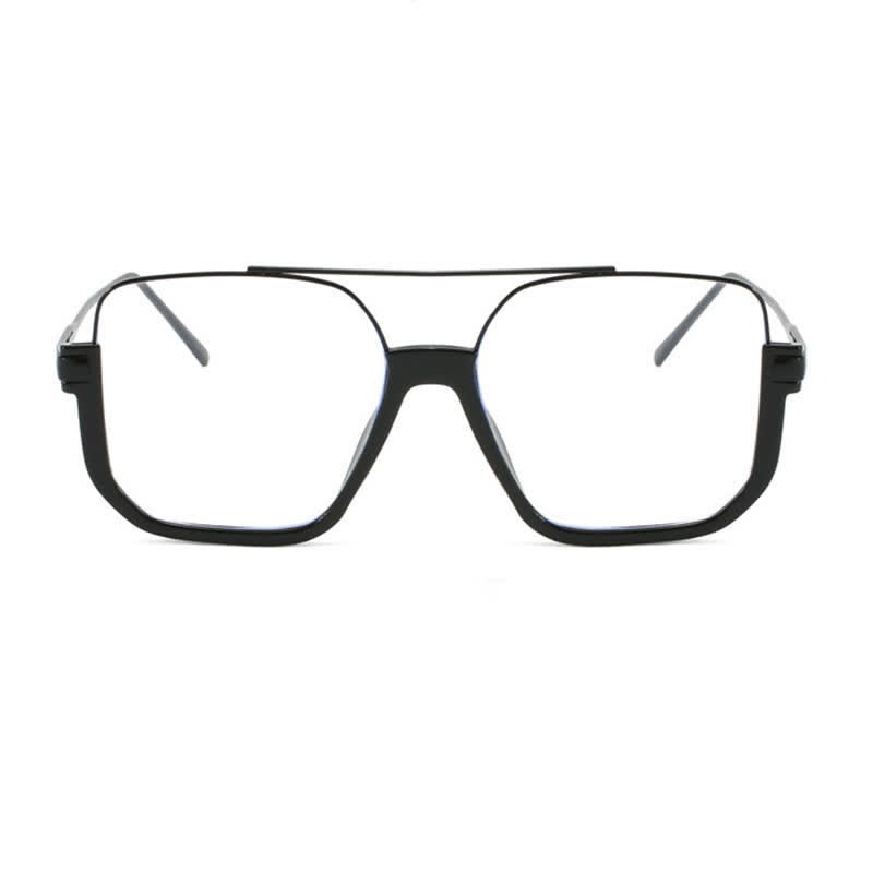 Spykay™ EG60688 Black Unisex Double Bridges Square Frame Semi-Rimless Eyeglasses - image 6