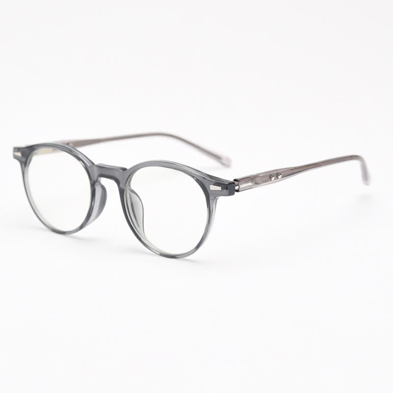 Spykay™ EG26869 Simple Round Frame Anti-blue Light Classic Glasses  - Grey - image 8