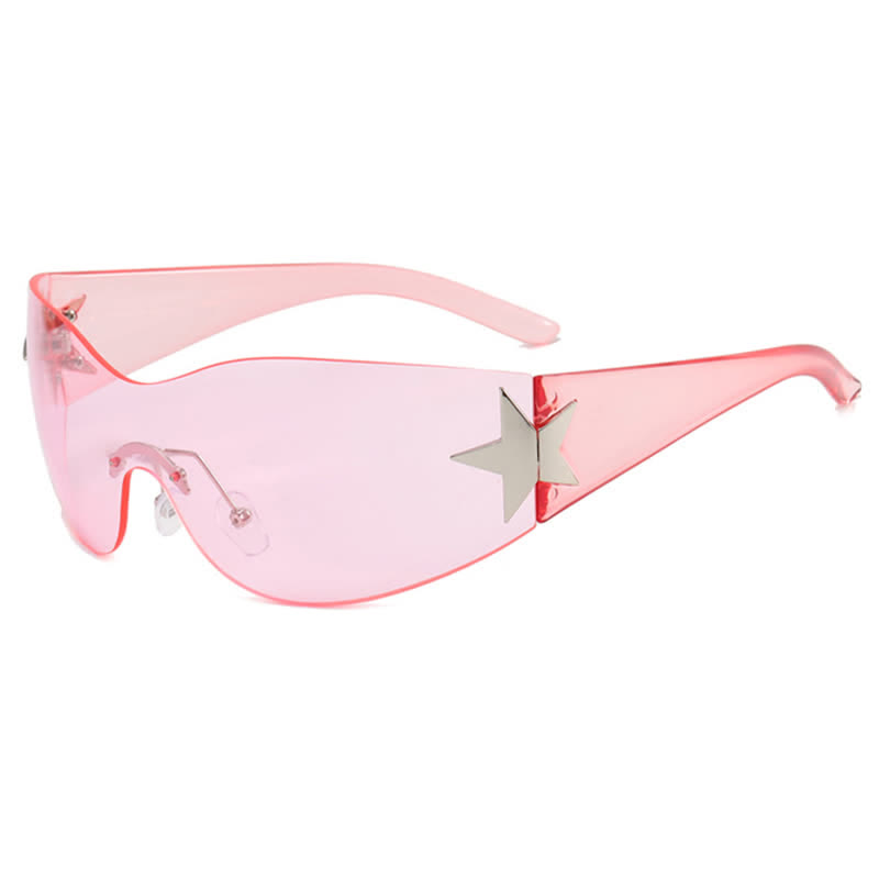 Spykay™ SG60726 Star One-piece Rimless Y2K Cyberpunk Aviator Sunglasses