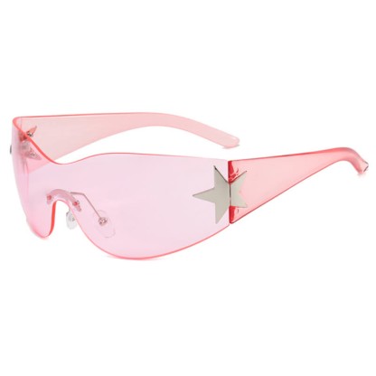 Spykay™ SG60726 Star One-piece Rimless Y2K Cyberpunk Aviator Sunglasses
