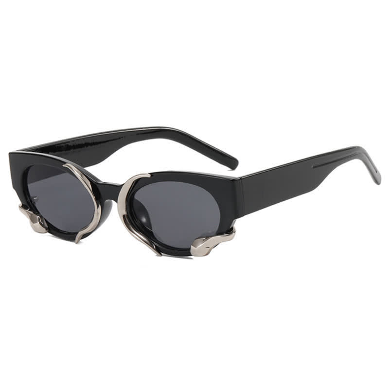 Spykay™ SG60847 Vintage Y2K Snake Design Oval Frame Sunglasses