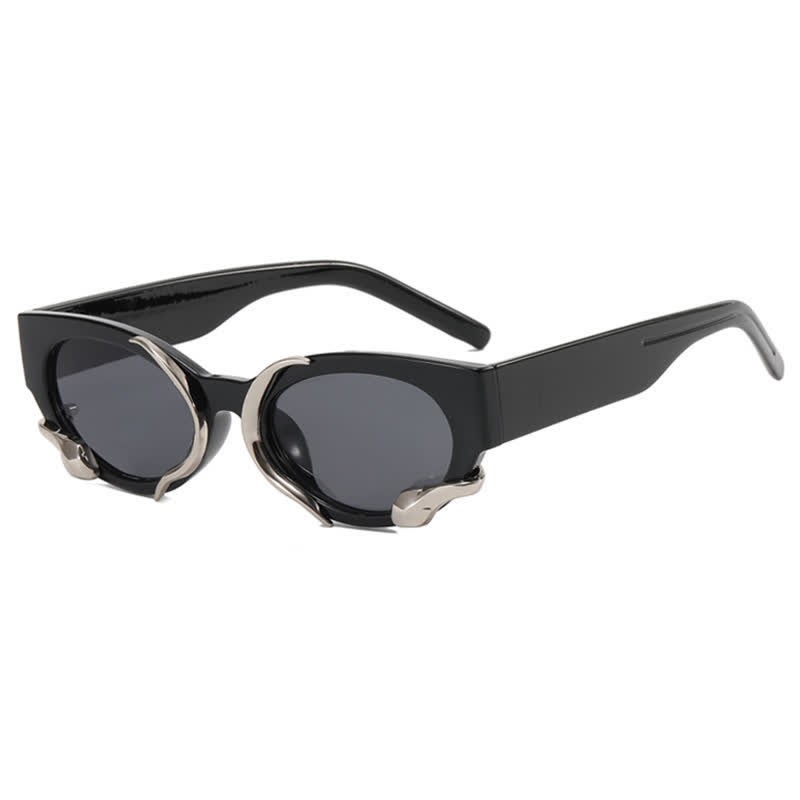 Spykay™ SG60847 Vintage Y2K Snake Design Oval Frame Sunglasses