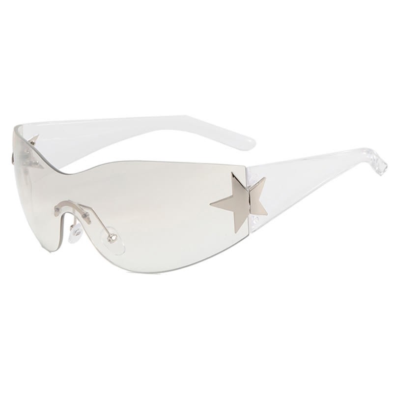 Spykay™ SG60726 Star One-piece Rimless Y2K Cyberpunk Aviator Sunglasses