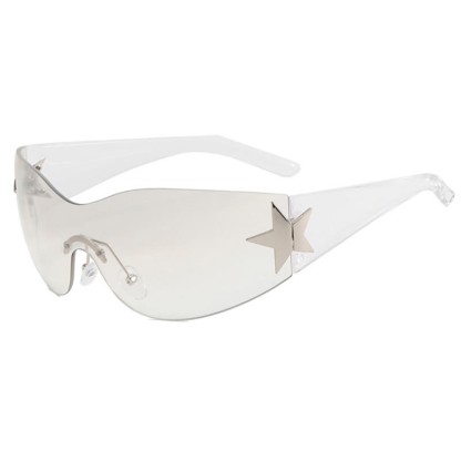 Spykay™ SG60726 Star One-piece Rimless Y2K Cyberpunk Aviator Sunglasses