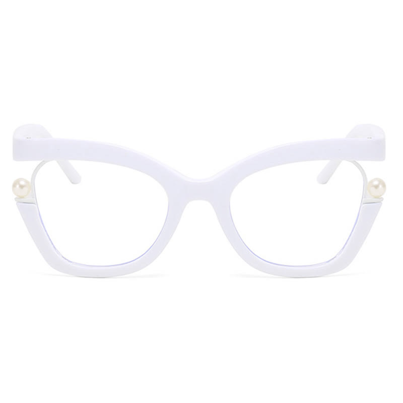 Spykay™ EG26758 Anti-blue Light Pearl Decor Irregular Oversized Eyeglasses - image 32