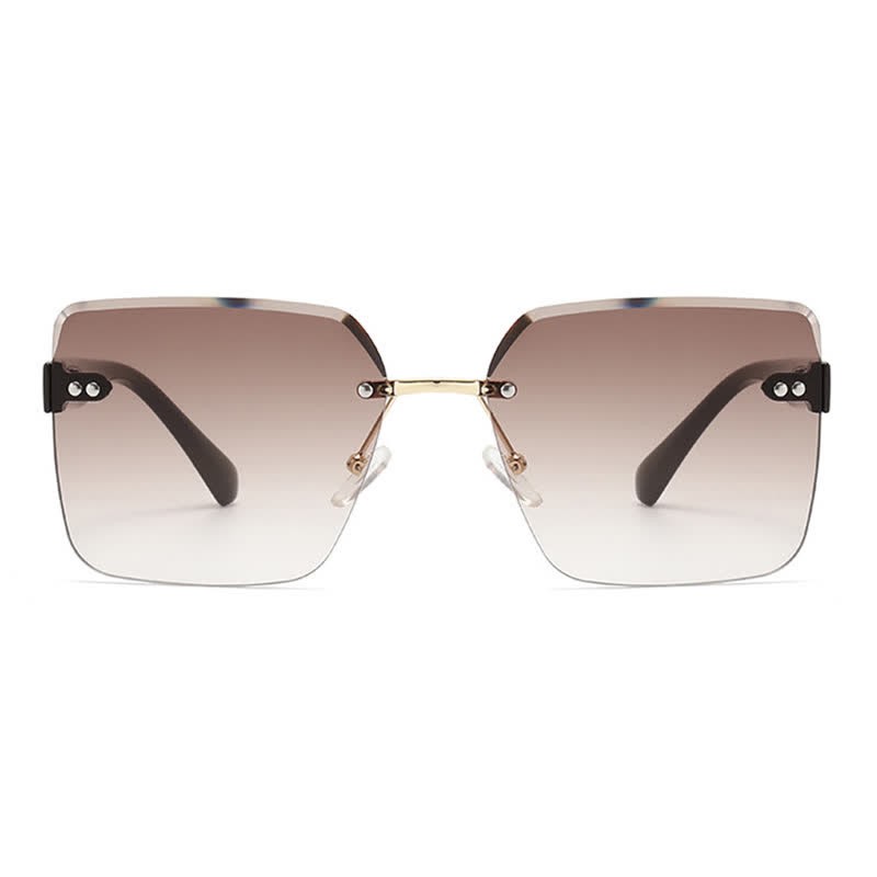 Spykay™ SG61018 Oversized Square Frame Hipster Rimless Sunglasses - image 16