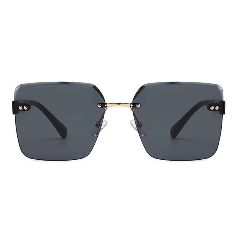 Spykay™ SG61018 Oversized Square Frame Hipster Rimless Sunglasses - image 9