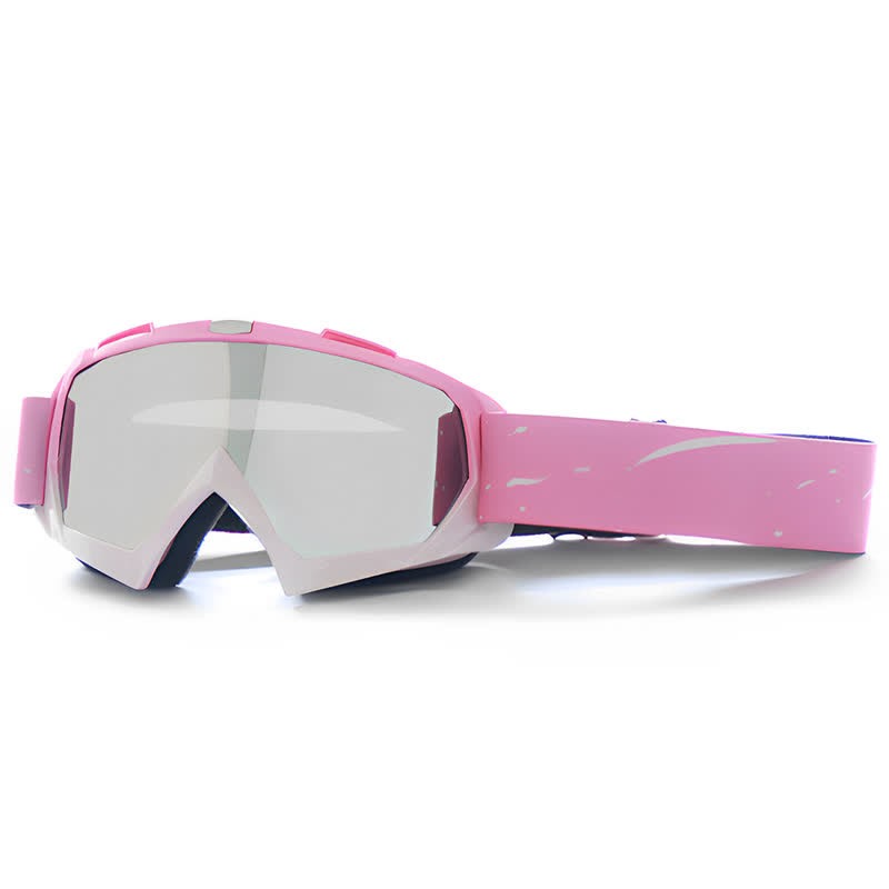 Spykay™ SG61025 Pink Over Glasses Windproof Ski Goggles Motorcycle Goggles for Men Women  - Pink/Silver - image 7