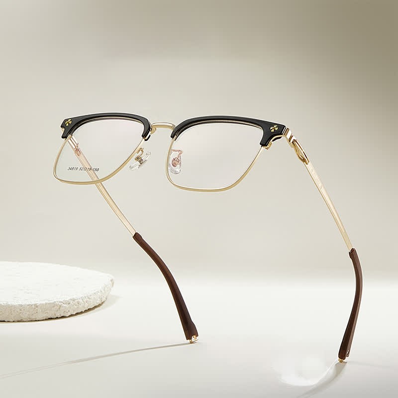 Spykay™ EG26925 Gothic Cross Unisex Square Frame Anti-blue Light Retro Browline Glasses - image 11