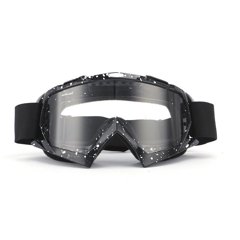 Spykay™ SG60982 Retro Over Glasses Windproof Ski Goggles Motorcycle Goggles for Men Women  - Black/Clear - image 11