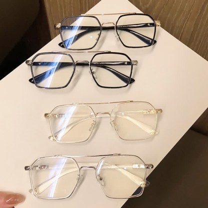 Spykay™ EG26920 Unsiex Square Frame Anti-blue Light Double Bridges Retro Glasses - image 4