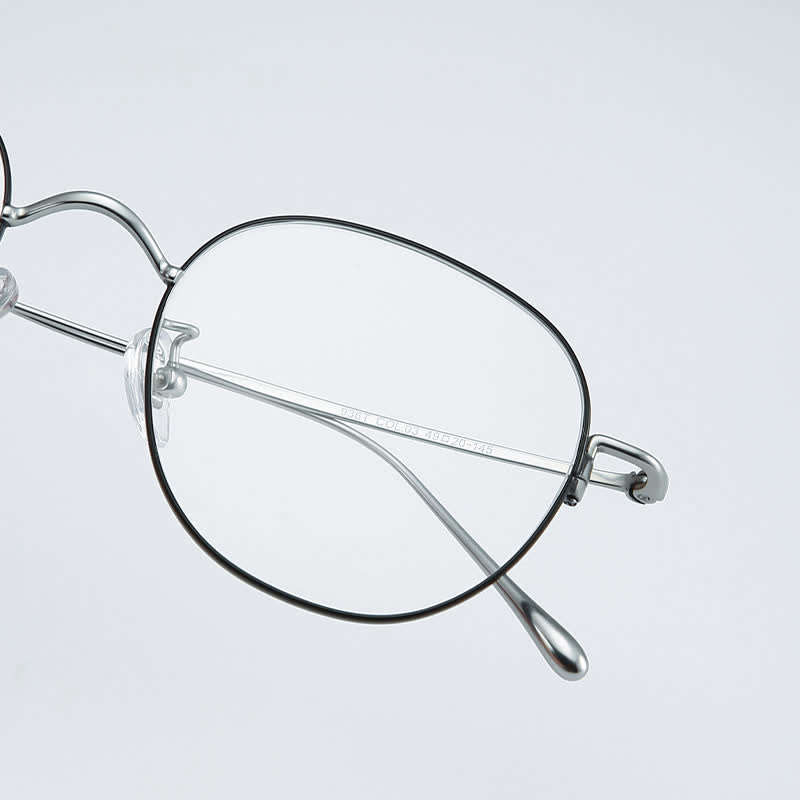 Spykay™ EG26855 Round Titanium Frame Anti-blue Light Simple Glasses - image 3