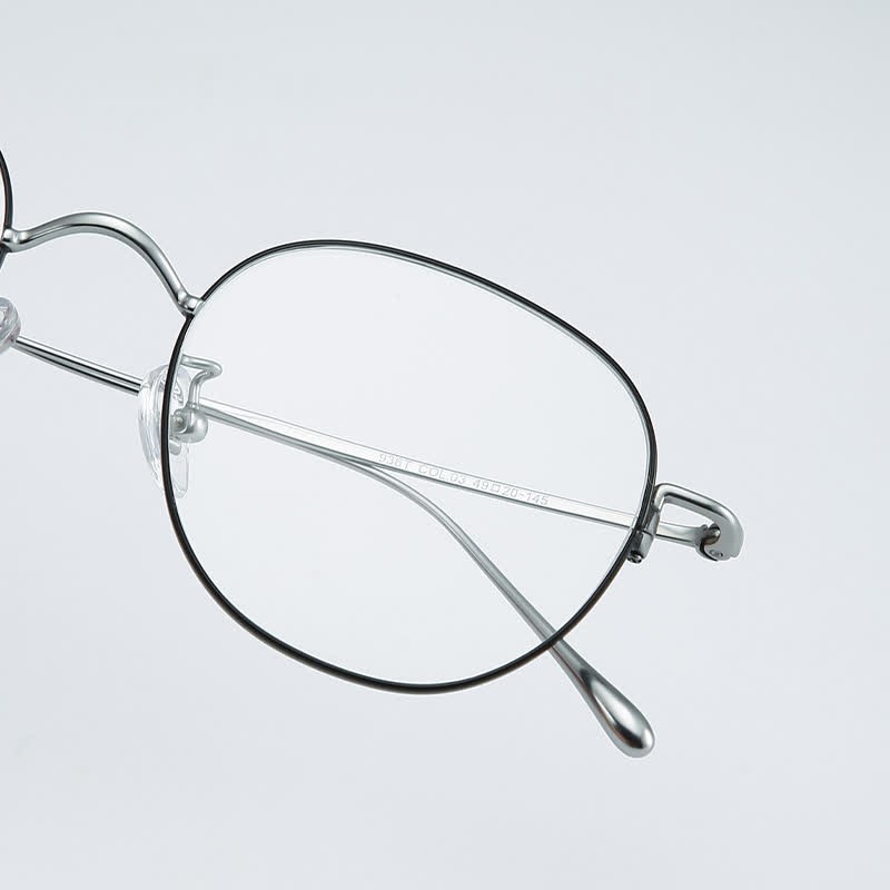 Spykay™ EG26855 Round Titanium Frame Anti-blue Light Simple Glasses - image 3