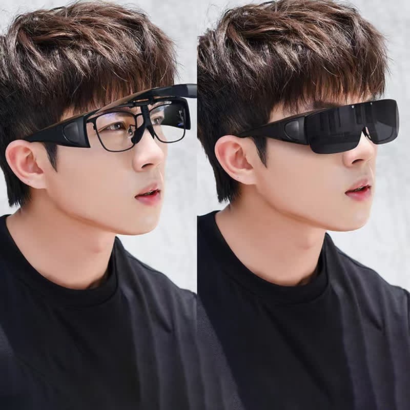 Spykay™ SG60962 Fit Over Glasses Clip-On Lenses Polarized Sunglasses for Driving&Cycling - image 4