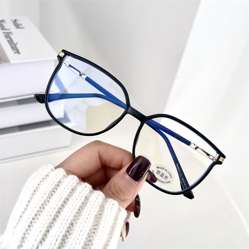 Spykay™ EG1013 Women's TR90 Oval Frame Fashion Minimalist Blue Light Blocking Glasses, Suitable For School - image 6