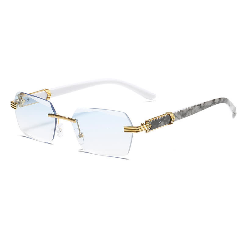 Spykay™ SG60746 Rimless Geometric Frame Tinted Sunglasses - Ombre Blue - image 17