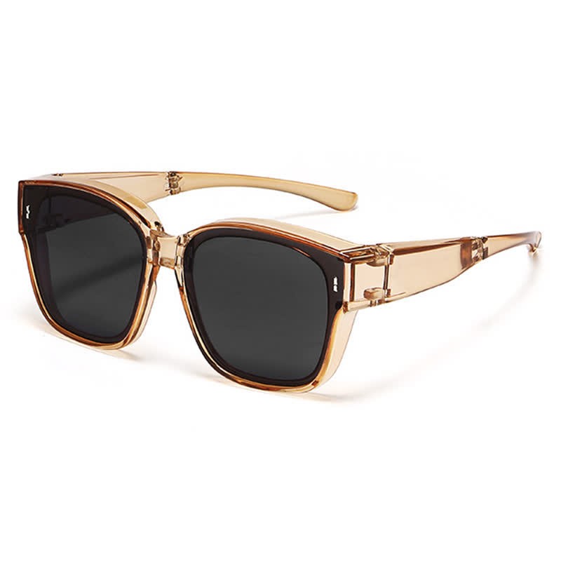 Spykay™ SG60956 Fit Over Glasses Square Frame Foldable Sunglasses for Women Men - image 12