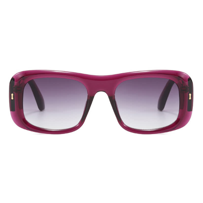 Spykay™ SG60905 Arrow Decor Square Frame Thick Sunglasses