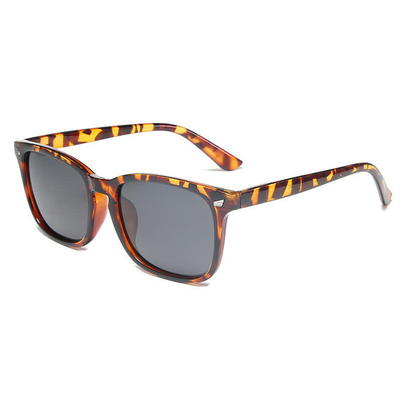 Spykay™ SG60973 Classic Lightweight Polarized Simple Square Frame Sunglasses - Leopard/Grey - image 12