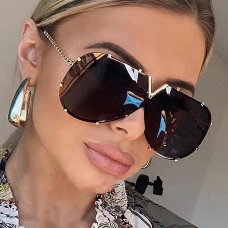 Spykay™ SG60833 'V' Design Hipster Aviator Sunglasses