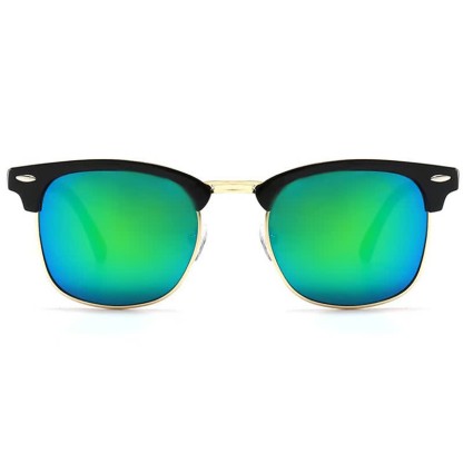 Spykay™ SG60929 Semi-Rimless Polarized Square Frame Browline Sunglasses for Fishing&Driving - Green/Golden - image 13