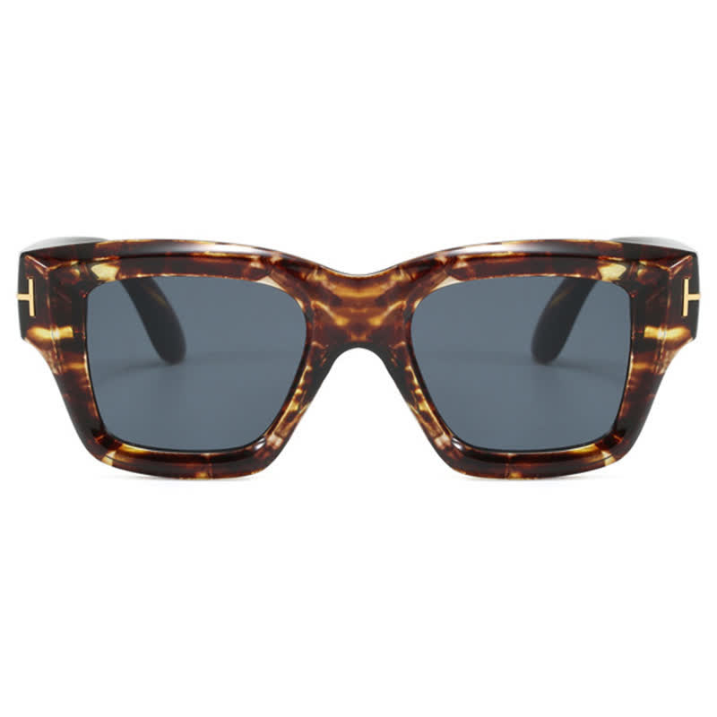 Spykay™ SG60897 Classic Unisex Square Frame 'T' Design Sunglasses