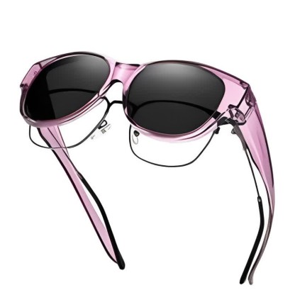 Spykay™ SG60901 Polarized Round Frame Driving Sunglasses Fit Over Glasses for Women Men - Purple - image 20