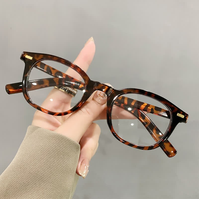 Spykay™ EG26836 Retro Classic Round Frame Anti-blue Light Glasses - Leopard - image 7