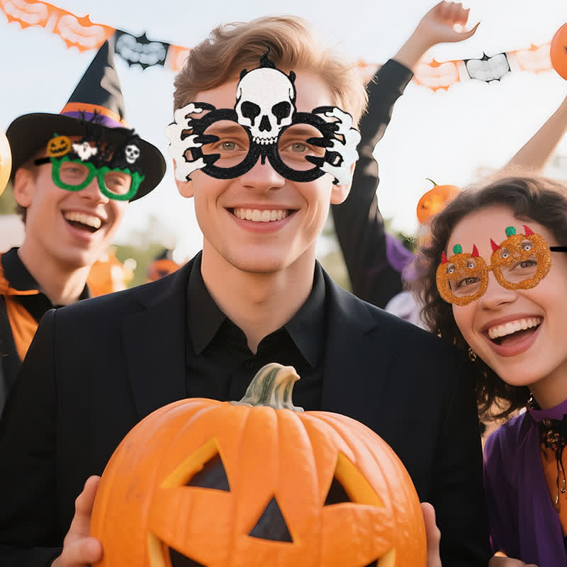 Spykay™ EG26830 Halloween Spooky Bat Pumpkin Skull Glasses for Adult Children - image 5