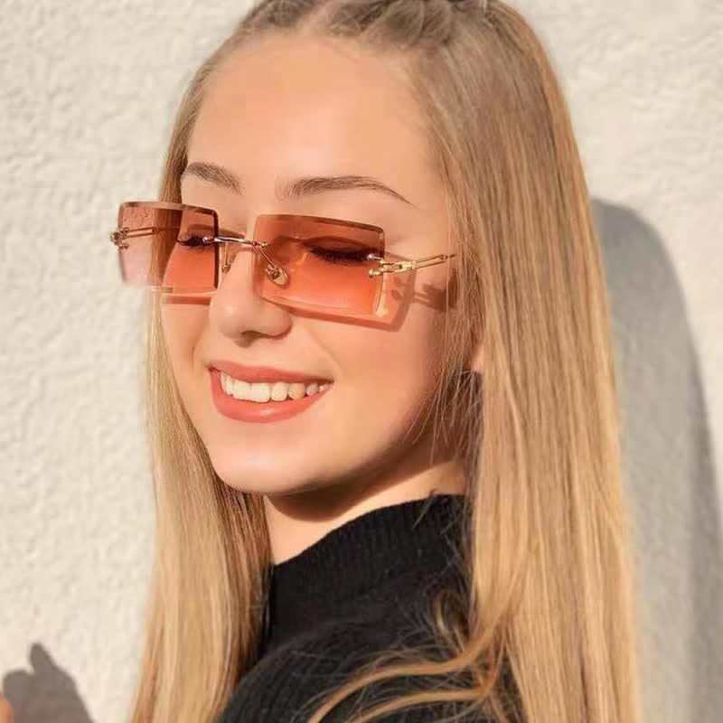 Spykay™ SG60744 Rimless Rectangle Frame Fashion Sunglasses - image 34