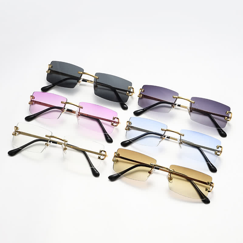 Spykay™ SG60922 Rectangle Frame Trendy Rimless Sunglasses - image 18