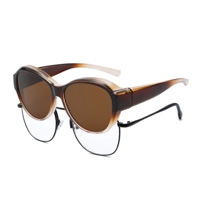 Spykay™ SG61036 Fit Over Glasses Butterfly Frame Polarized Sunglasses - Brown - image 5
