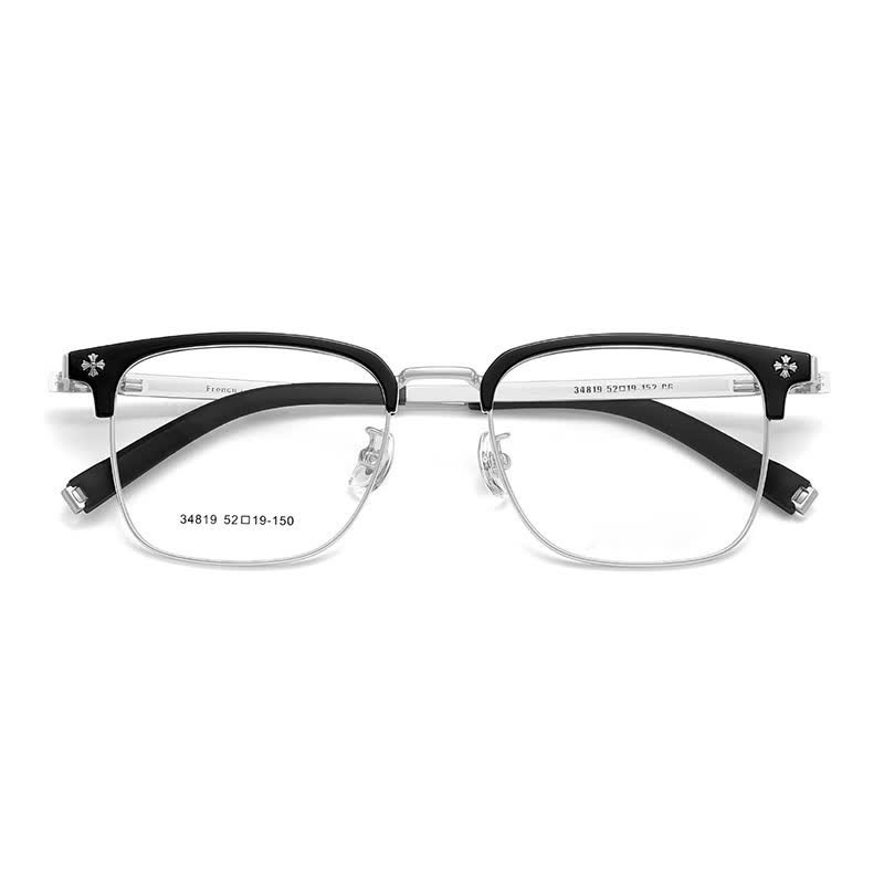 Spykay™ EG26925 Gothic Cross Unisex Square Frame Anti-blue Light Retro Browline Glasses - image 8