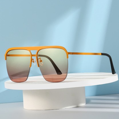 Spykay™ SG60864 Square Frame Semi-Rimless Oversized Sunglasses - image 25