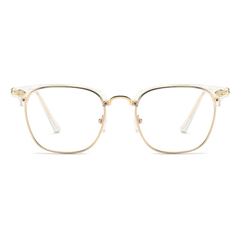 Spykay™ EG26834 Semi-Rimless Unisex Retro Square Frame Anti-blue Light Browline Glasses - image 8