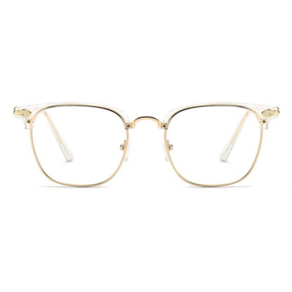 Spykay™ EG26834 Semi-Rimless Unisex Retro Square Frame Anti-blue Light Browline Glasses - image 8