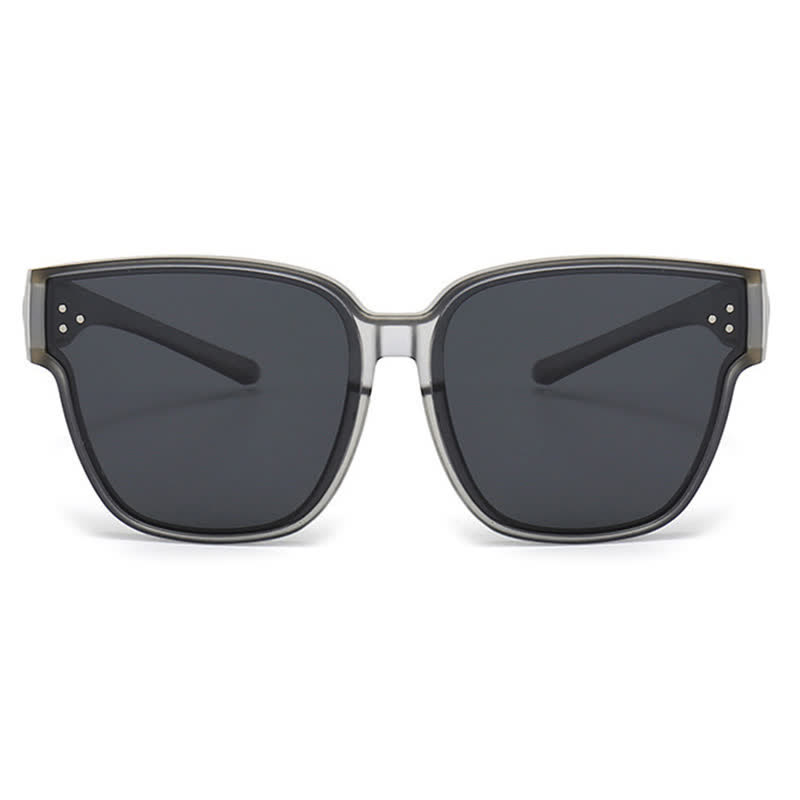 Spykay™ SG61006 Fit Over Glasses Square Frame Classic Polarized Sunglasses for Women Men - image 9